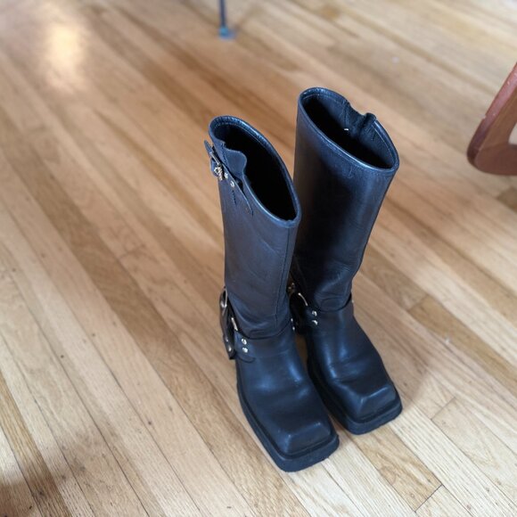 Corrupt Platform Moto Boot Square Toe - Picture 8 of 9